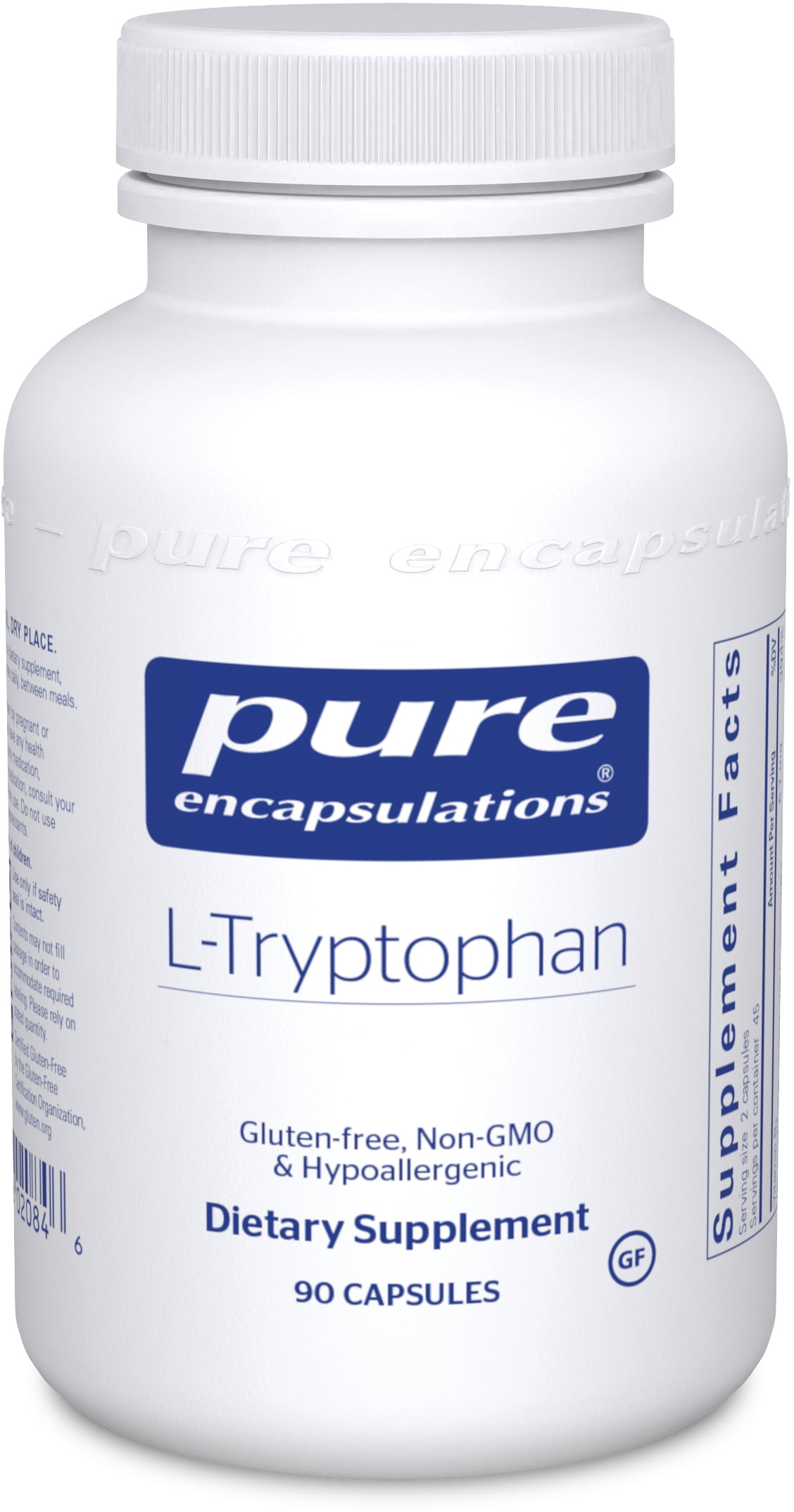 Pure Encapsulations LTryptophan Amino Acid Supplement for Relaxation