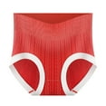 thumbnail image 2 of Elainilye Fashion Womens Seamless Underwear Traceless Briefs Graphene Crotch High Waist Underwear Butt Lifter Panties Briefs,Red, 2 of 6