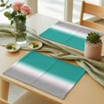 thumbnail image 3 of Turquoise Green Grey Ombre Placemats Set of 4 Gradient Gradual Color Place Mats Table Mats Kitchen Dining Home Outdoor Party Table Decoration, 3 of 9