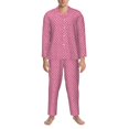 thumbnail image 3 of Naloa Fish Scales Men’s Pajamas Set - Long Sleeve Button Down Sleep Shirt and Pajama Bottoms Sleepwear Set-XX-Large, 3 of 7