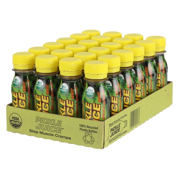 Pickle Juice Clinically Proven Muscle Cramp Relief Shots, Extra Strength, 24 Pack - 2.5oz