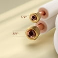 thumbnail image 2 of TURBRO 16 Ft. Mini Split Line Set, 1/4" & 3/8" O.D. Copper Pipes Tubing, Thickened PE Insulated Coil Copper Line for Mini Split or Heat Pump Air conditioner and HVAC with Fittings, 2 of 6