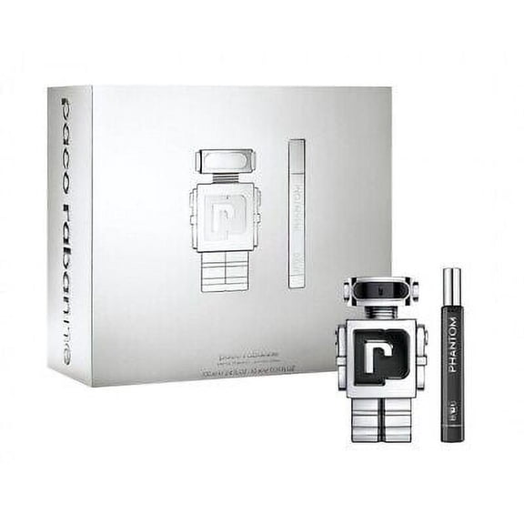 Paco Phantom 2 Piece Gift Set for Men (3.4 OZ Eau De Toilette Mini Perfume)