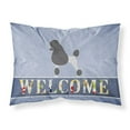 thumbnail image 1 of Carolines Treasures BB5543PILLOWCASE Poodle Welcome Fabric Standard Pillowcase, 1 of 2