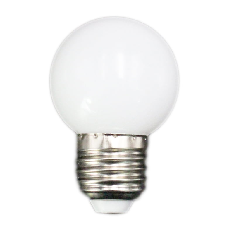 zin Integreren bevind zich E27 Led Bulbs - E27 1w Pe Frosted Led Globe Colorful  White/Red/Green/Blue/Ylellow Lamp 220v -1PCs(white) - Walmart.com