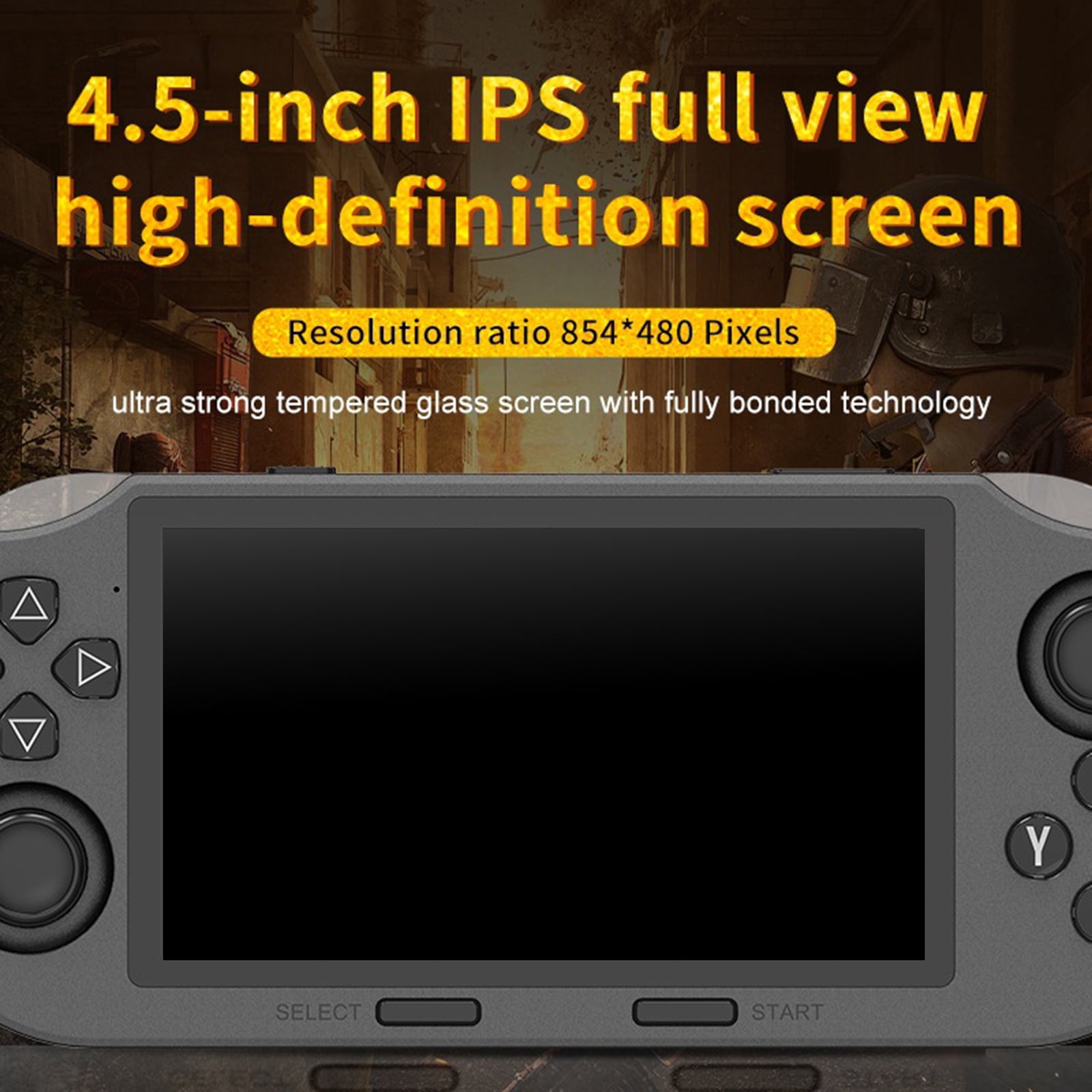 Ergonomic Handheld Game with 4.5inch Widescreen Preloaded & Travel-Friendly Compact Design