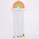 thumbnail image 1 of Accesorios para el cabello con borlas de arcoíris nórdicos, horquillas para el cabello, almacenamiento, decoración de pared tejida para habitación de niños, 1 of 6