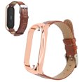 thumbnail image 4 of Bracelet de Remplacement, Installation Facile Montre Bracelet Connexion Sans Couture Moderne PU Cadre de Protection en Cuir Réglable pour les Hommes Femmes pour la Randonnée Noir, Argent Noir, Noir, 4 of 8