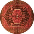 thumbnail image 1 of Ahgly Company Indoor Round Persian Orange Traditional Area Rugs, 4' Round, 1 of 1