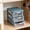Blue, variant on Surpdew 3 Tier Desk Organizer with Clear Drawers, Plastic Desk Storage Box, Desktop Storage Unit for Office Home Art Supplies, Bathroom, Countertop, Study, Makeup Stationary Organizer