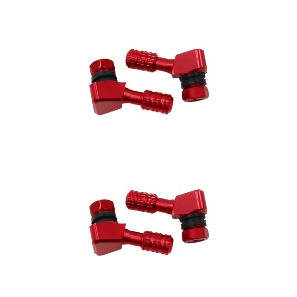 Riwesomey Tapas de válvula de larga duración para llantas: disfrute de protección extendida y cubierta de válvula de estilo para llantas rojo (par) 2piezas