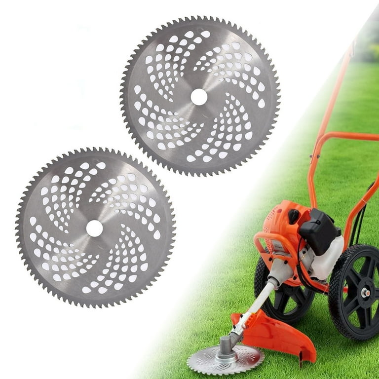 SHUZIYU, 2-Pack, 8", 200x2.0mm-24T, Arbor 1" With 7/8"-20-5/8" Washer, Muching Blade, Brush Cutter Blade, Steel Blade. Suitable For All Brand Of Brush Cutter