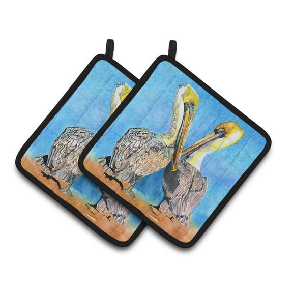 Carolines Treasures 8539PTHD Pelican Pair of Pot Holders , 7.5HX7.5W, multicolor