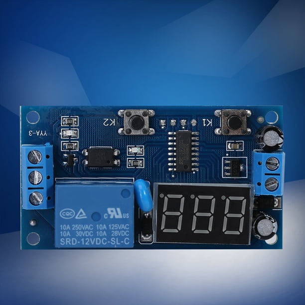 Module temporisation 12/24V DC 1 à 60 sec Commande par rupture de courant Module temporisation 12/24V DC 1 à 60 sec Commande par rupture de courant