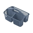thumbnail image 2 of Ovzne Plastic Portable Bath Storage Basket - Blue, Multifunctional Toiletries Organizer For Bathroom, Swimming Pool Camping, With Handle, 2 of 6