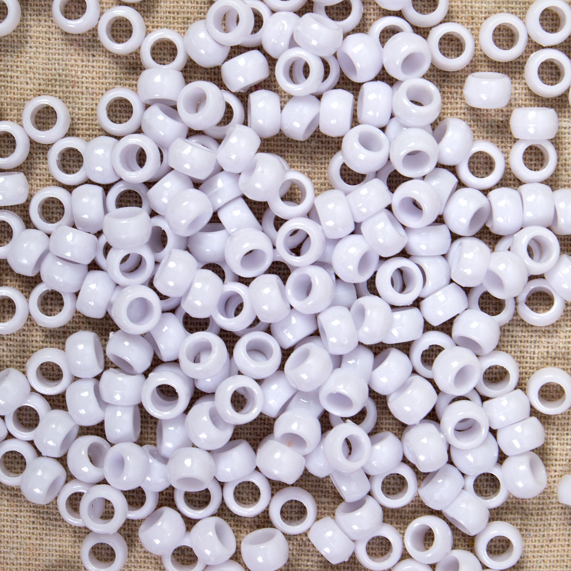 Horizon Group USA Pearl White Pony Beads, 9mm 500 Piece 