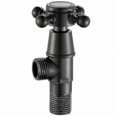thumbnail image 1 of Black Angle Valve for Faucet Interface, 1pc Plumbing Connector, 1 of 5