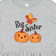 thumbnail image 4 of Inktastic Big Sister Pumpkins with Fall Leaves Girls Toddler Dress, 4 of 5