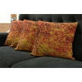 thumbnail image 5 of Ambesonne Orange Throw Pillow Cover 4 Pack, Vintage Mosaic Grunge, 20", Orange Mustard, 5 of 5