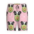 thumbnail image 4 of Wukai Panda Avocado Men’s Short Pajama Pants With Pockets Soft Sleep Pj Shorts for Men-4X-Large, 4 of 6