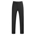 thumbnail image 2 of YDDIAN Mens Classic Suit Pants Straight Fit Modern Formal Dress Pants Separate Trousers Black 38, 2 of 5