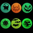 thumbnail image 3 of Color Aleatorio 72 Piezas Bolas Hinchables de Halloween que Brillan en la Oscuridad Favores de Fiesta de Halloween Bolsas de Regalos de Halloween Regalos, 3 of 7