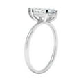 thumbnail image 4 of Cora Jewellery 2CT Marquise Solitaire Moissanite Engagement Ring For Women, 18K White Gold, 4 of 5