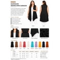 thumbnail image 5 of Women's Plus Size Open Front Sleeveless Vest Loose Fit Casual Solid Office Wear, 5 of 6
