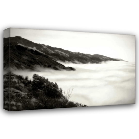 Alan Hausenflock 32x23 Gallery Wrapped Canvas Wall Art Titled - Pacific Fog I