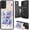Cartoon Elephant, variant on Case for Samsung Galaxy S24 Case Wallet Case with Card Holder, PU Leather Kickstand Double Magnetic Clasp Shockproof Cover Case for Galaxy S24, Cute Squirrel