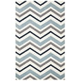 thumbnail image 2 of SAFAVIEH Chatham Wilfred Geometric Wool Area Rug, Ivory/Dark Gray, 5' x 8', 2 of 10
