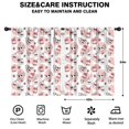 thumbnail image 2 of Blackout Kids Curtains,White Cow Milk Strawberry Pattern Childrens Insulated Curtains Set Of 2,Bedroom Essentials,Toddler Room Decor 42x54in(106x137cm), 2 of 5