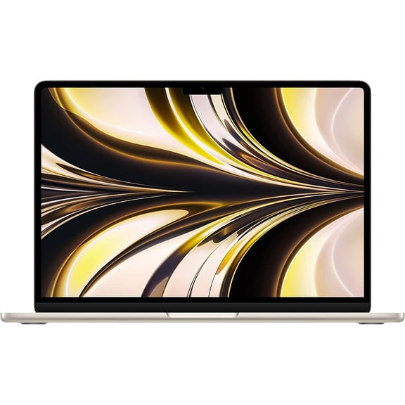 Restored Apple MacBook Air (2022) - Apple M2 - 8 CPU/8 GPU - 8GB RAM, 256GB SSD - Starlight (MLY13LL/A)