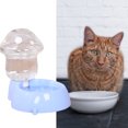 thumbnail image 3 of CSChome Distributeur d'Eau pour Animaux 500ML/1.8L Distributeur de Nourriture Automatique Grande Capacité en Forme de Champignon Récipient d'Eau et de Nourriture Bol, 3 of 7