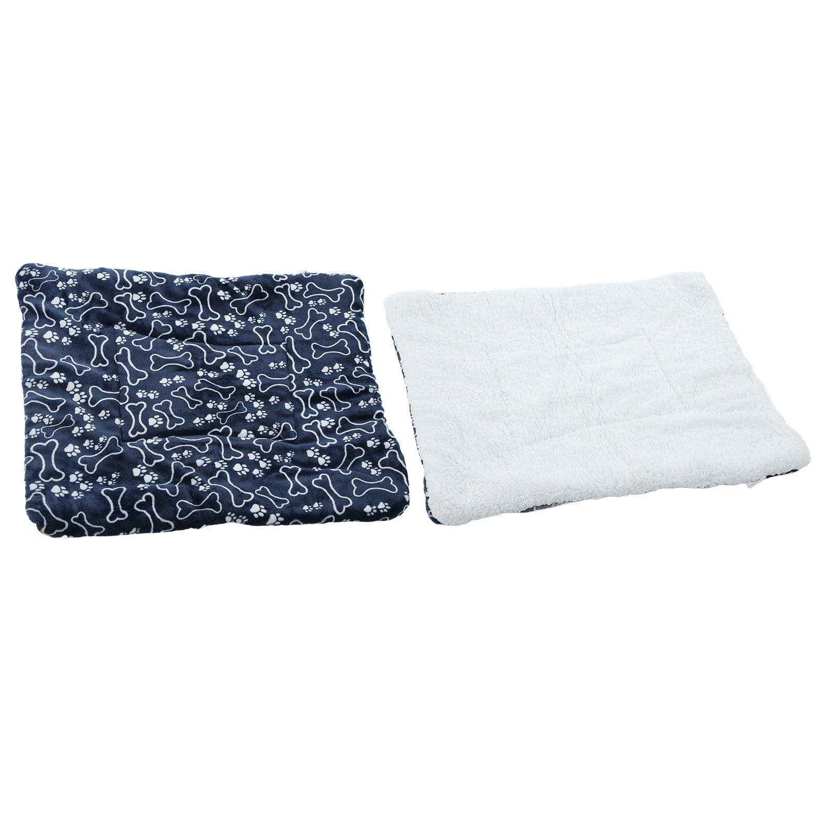 NFTIGB Soft Plush Pet Winter Warm Blanket for Cats and Dogs, Blue Bone Pattern, Large 27.6 inches / 70 cm x 21.7 inches / 55 cm