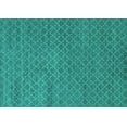 thumbnail image 1 of Ahgly Company Machine Washable Indoor Rectangle Oriental Turquoise Blue Industrial Area Rugs, 5' x 8', 1 of 4