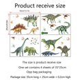 thumbnail image 5 of Pegatinas de pared 3D, calcomanías de pared de dinosaurios animales en la habitación de los niños, decoración del hogar de vinilo, papel tapiz de dibujos animados divertidos, pegatina artíst, 5 of 5