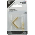 thumbnail image 2 of National Hardware 1 In. x 1/2 In. Solid Brass Corner Brace N213-389, 2 of 4