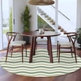 thumbnail image 4 of Round Area Rug 5ft,Sage Green Water Ripples Washable Carpet Non-Slip Runner Accent Rugs Indoor Floor Mat for Bedroom Living Room Decor,Abstract Geometric Minimalist Style, 4 of 9