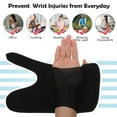 thumbnail image 3 of stanreset Coussinets de Soutien en Polyester pour Pouces Blessures Grand Gamme d'Utilisations Protection Poignet Respirante et Confortable Main Droite, 3 of 6