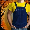 thumbnail image 4 of Halloween Overalls Yellow T-Shirt Costume All Over Adult T-Shirt - 2X-Large, 4 of 7
