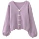 thumbnail image 5 of Suéter nuevo de diseño de otoño e invierno para mujer, cárdigan de punto con botones y lazo para exterior, holgado, ajustado, estilo coreano, 5 of 5