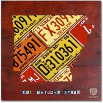 Trademark Fine Art 'Arkansas Map' Canvas Art by Design Turnpike