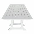 thumbnail image 4 of WestinTrends Malibu 6 Piece Adirondack Patio Dining Set with Bench, All Weather Poly Lumber Outdoor Table and Chairs, 71" Trestle Dining Table, 4 Adirondack Chair with Dining Bench, White, 4 of 9
