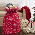 thumbnail image 2 of Falapa 2 Pack Large Santa Sacks,Knitted Cotton Stocking with Drawstrings,Reusable Designs,19.7 X 30.7 Inch Xmas Present Bag, 2 of 8
