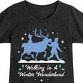 thumbnail image 3 of Disney Frozen 2 - Walk In A Winter Wonderland Christmas - Toddler & Youth Girls Short Sleeve Graphic T-Shirt, 3 of 5