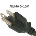 thumbnail image 6 of SANOXY Cables and Adapters; 15ft NEMA 5-15P to C15 Universal AC Power Cord 16AWG SJT 13A/125V, Heavy-Duty  (NEMA 5-15P to IEC320 C15), 6 of 6