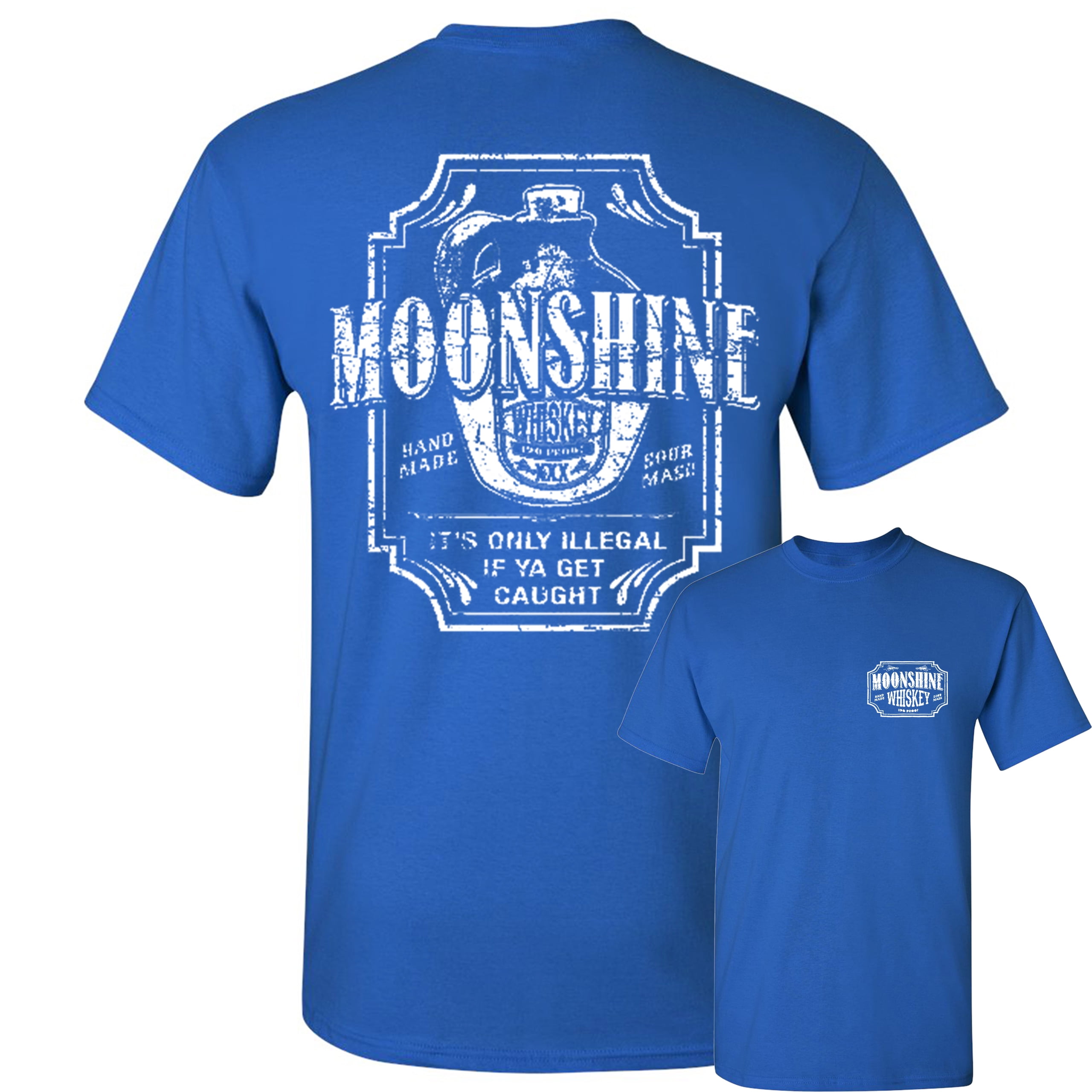 Tee Hunt Moonshine Tennessee Whiskey TShirt America South Drinking Men