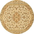 thumbnail image 1 of Ahgly Company Indoor Round Medallion Brown Traditional Area Rugs, 5' Round, 1 of 4