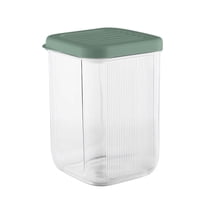 Airtight Food Storage Container - 700ML Large Kitchen Storage Tank for Cereals, Dry Fruits, Tea - Transparent Plastic Sealed Box with Wide Mouth